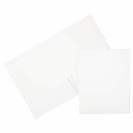 JAM Paper Glossy Two Pocket Folders, 12ct.